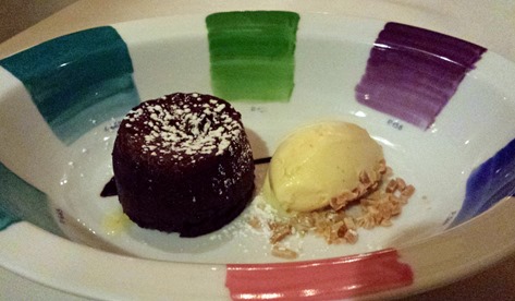 Chocolate Polenta Souffle