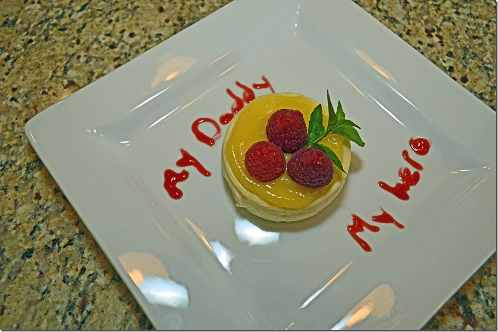 My Daddy My Hero Dessert Plate